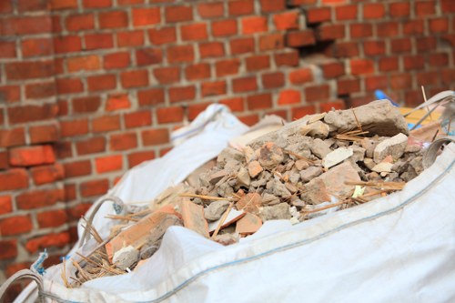 Business waste removal professionals working in an office environment in Lambeth